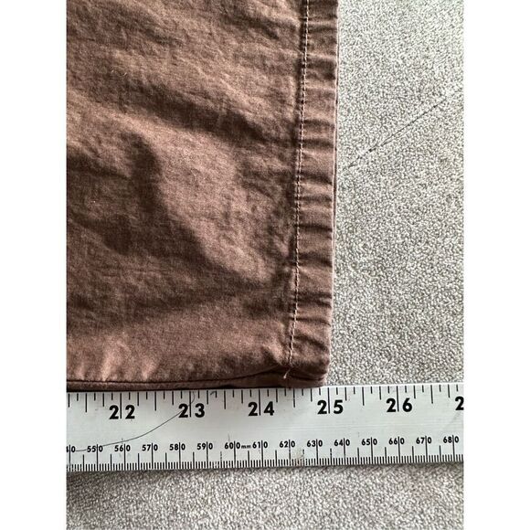 Talbots Cropped Capri Pants‎ Womens 16 Brown Summer Cottage Coastal Boho - Picture 9 of 11